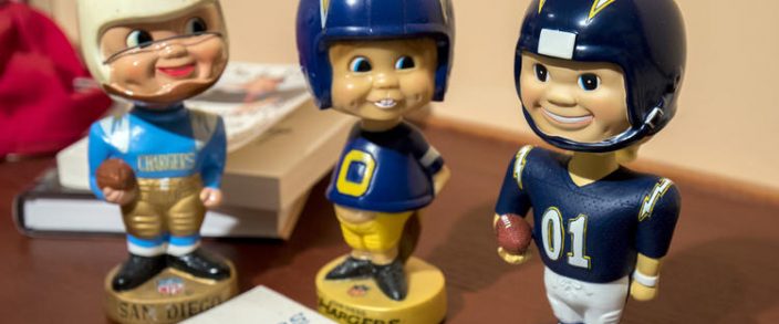 Collector covets his Chargers memorabilia