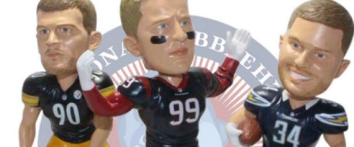 Watt Brothers NFL Triple Bobblehead – National Bobblehead HOF Store