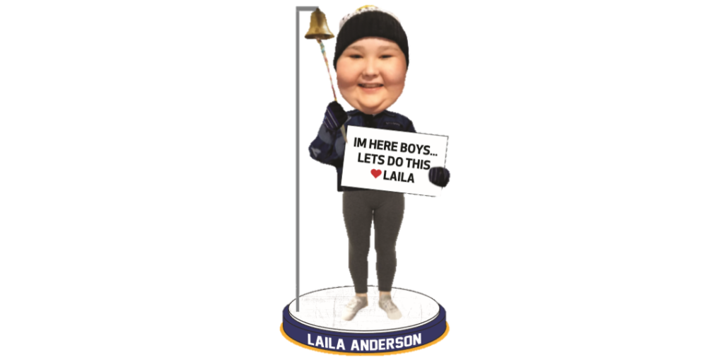 Bobbleheads coming of St. Louis Blues and super fan Laila Anderson