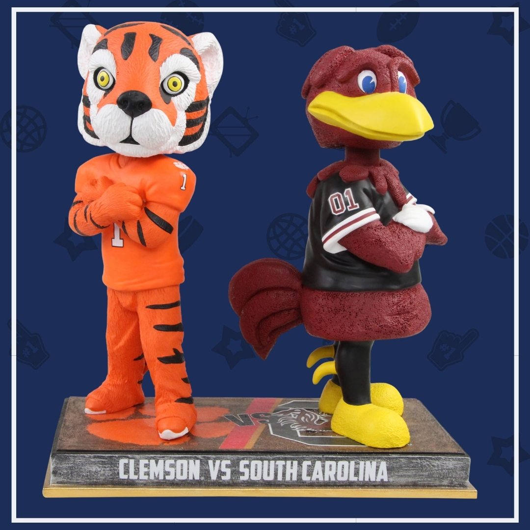 Clemson Vs. South Carolina Rivalry Bobblehead Unveiled – National ...